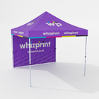 Custom Printed Gazebo With 1x Back Full Wall