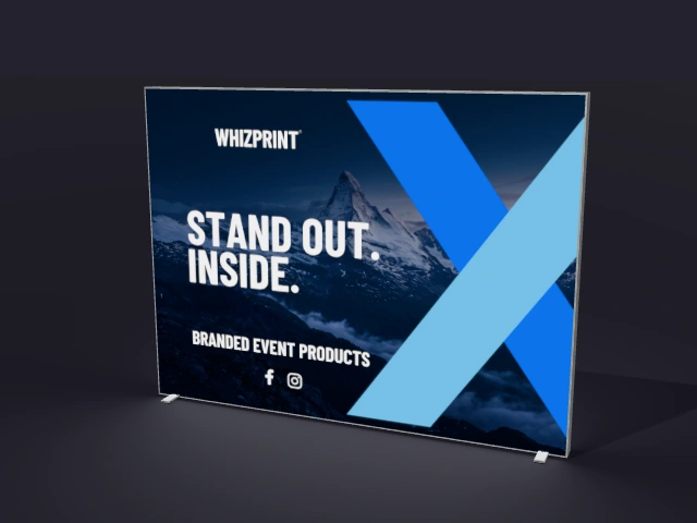 Lightbox Backdrop with example Whizprint branding