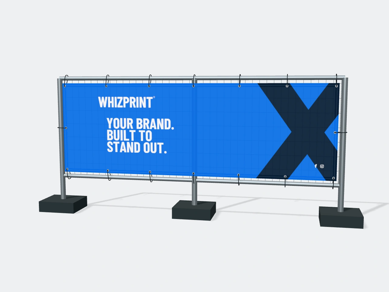 Poly Mesh Banners with example branding