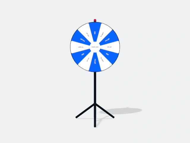 Custom Spin The Wheel with example Whizprint branding